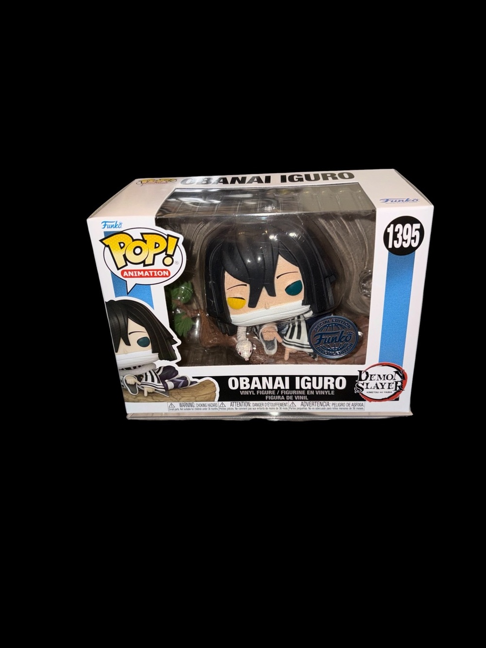 Vaulted New in Box Special Edition Demon Slayer Obanai Iguro Funko Pop w/Protect